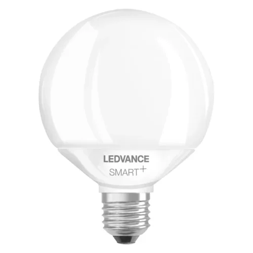 LEDVANCE Lampe LED intelligente avec Wifi, Culot E27, Gradable, Couleur de la lumière modifiable (2700-6500K), Forme Globe, Mat, Remplacement des