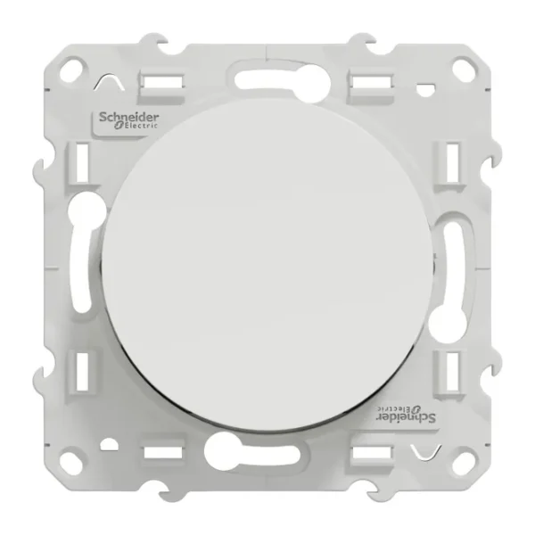 Interrupteur va-et-vient à assembler Odace, SCHNEIDER ELECTRIC, blanc
