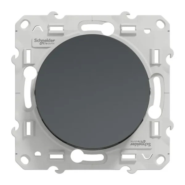 Interrupteur va-et-vient à assembler Odace, SCHNEIDER ELECTRIC, gris anthracite